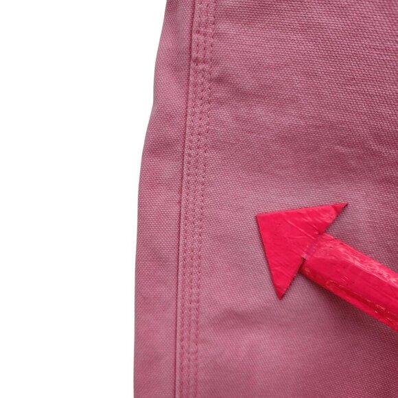 Carhartt Canvas Pink Overalls Bibs Girls Baby Size 9M - 9 Months - Picture 7 of 11